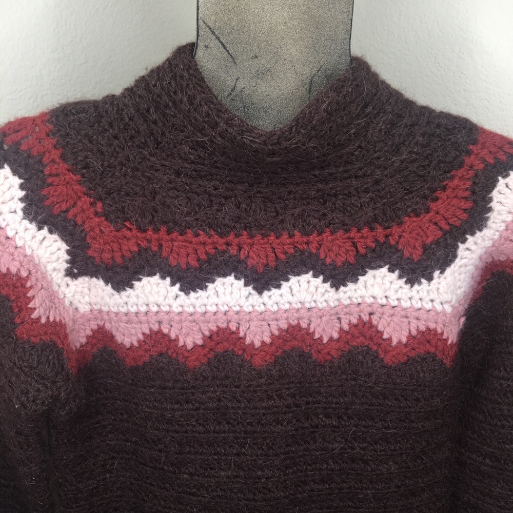 J. Crew Chunky Hand Knit Sweater Alpaca blend
